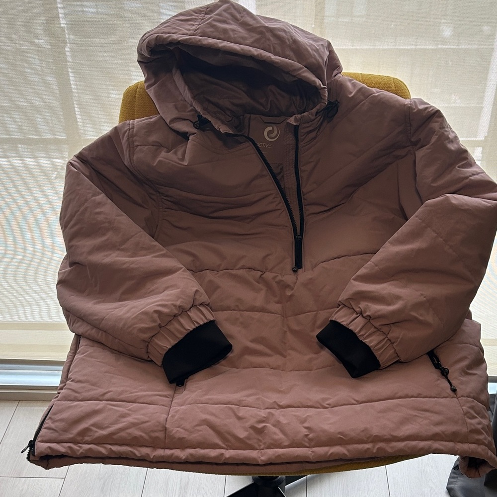 Active USA Tan Hooded Jacket